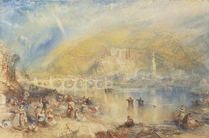 View of Heidelberg with a Rainbow