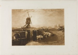 Windmill and Lock, plate 27 from Liber Studiorum
