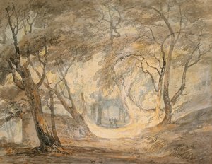 Woodland Scene with Figures, c.1798 by Joseph Mallord William Turner