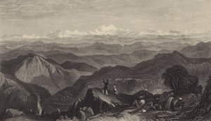 Snowy range, from Tyne or Marma by after Joseph Mallord William Turner