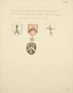 Coats-of-Arms on the tomb of Framton 1357 by Joseph Manning