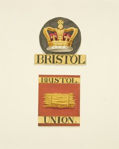 House Badges or Firemarks of the Bristol Crown and Bristol Union Fire Offices by Joseph Manning