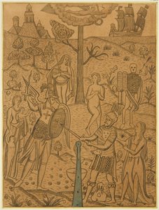 Panel from an Old Oak Chest in the Orphan Asylum, Hook