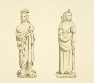 Two Figures in Niches of Tower of St Mary Redcliffe