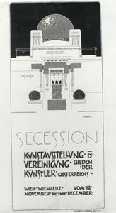Poster Advertising Secession Exhibition of Austrian Artists, 1898