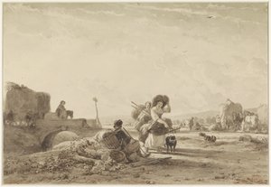 The Hay Harvest by Joseph Moerenhout