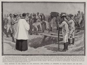 Final Honours to the Heroes of the Shangani, the Funeral at Zimbabwe of Major Wilson and his Men by Joseph Nash