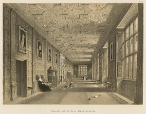 Gallery, Aston Hall, Warwickshire by Joseph Nash