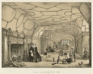 Gallery over the Hall, Knowle, Kent by Joseph Nash