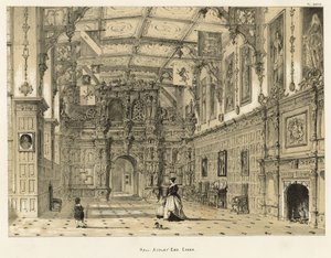 Hall, Audley End, Essex by Joseph Nash