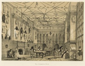 Hall, Littlecotes, Wilts by Joseph Nash