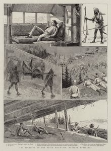 The Fighting on the Black Mountain, Western Himalayas by Joseph Nash
