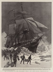 The Foundering of the Steamship Wolf off Fogo Island, Newfoundland by Joseph Nash