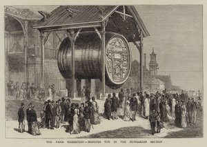 The Paris Exhibition, Monster Tun in the Hungarian Section by Joseph Nash