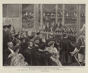 The Reception in Honour of the Shahzada at the Imperial Institute by Joseph Nash