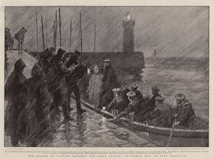 The Return of Captain Dreyfus, the First Landing on French Soil at Port Haliguen by Joseph Nash