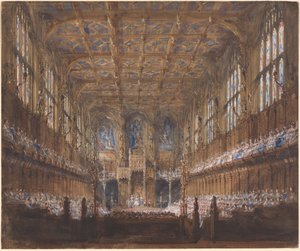 The State Opening of Parliament in the Rebuilt House of Lords by Joseph Nash