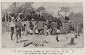 With the Advance Guard of the Ashanti Expedition by Joseph Nash