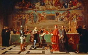 Galileo Galilei before members of the Holy Office in the Vatican in 1633 by Joseph Nicolas Robert Fleury
