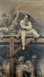 Francois Rude Working on the Arc de Triomphe by Joseph Noel Sylvestre
