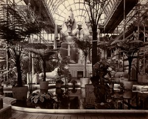 The Crystal Palace in London: Interior of the North Transept, c.1870