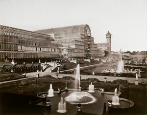 The Crystal Palace in London: The Gardens and Fountains, c.1870
