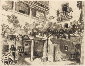 Delightful Pictures of Domestic Life, Alcalá by Joseph Pennell