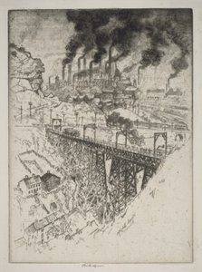 Edgar Thomson Works, Bessemer by Joseph Pennell