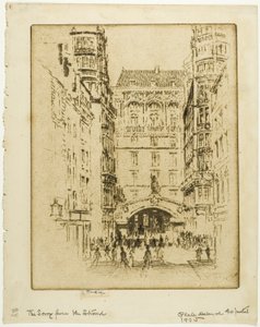 Entrance to the Savoy Hotel