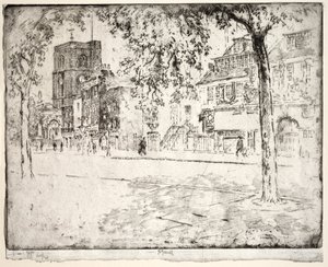 House Where Whistler Died by Joseph Pennell