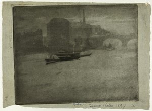 Mist on the Thames by Joseph Pennell