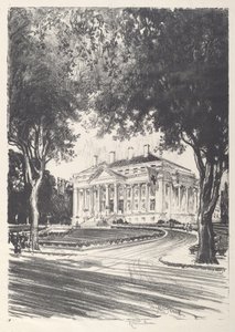 National Red Cross Headquarters, Washington by Joseph Pennell