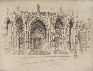 Porch of San Maclou, Rouen, 1907