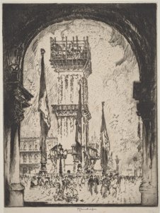Rebuilding the Campanile, Venice, No.I