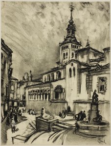 San Martín, Segovia by Joseph Pennell