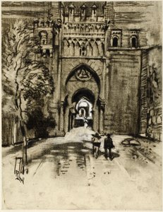 Superb Puerta del Sol by Joseph Pennell