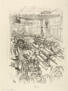 The English War Series: W.441. The Gun Shop, 1916