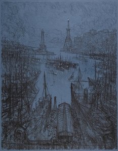 The Harbor, Genoa, 1913