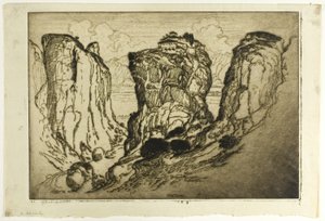 The Holy Trinity of the Castles in the Air by Joseph Pennell