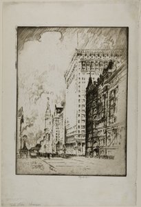 The Lion, Chicago by Joseph Pennell