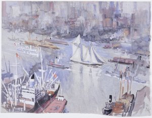The Schooner by Joseph Pennell