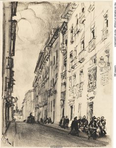 The Street of Cervantes and Lope de Vega, Madrid
