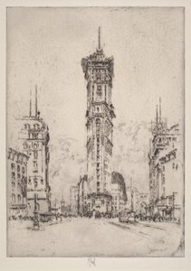 The Times Building by Joseph Pennell