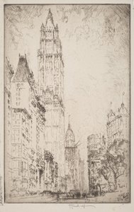 The Woolworth Building by Joseph Pennell