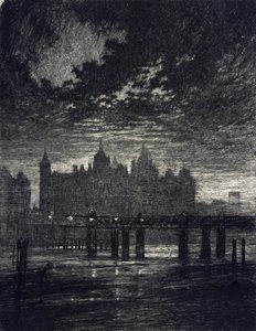 Whitehall Court in London by Joseph Pennell