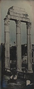 Northwest Façade, Temple of Castor and Pollux, Rome by Joseph Philibert Girault De Prangey