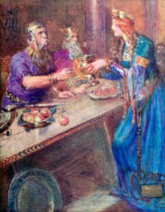 Giving to Each Warrior Wine from the Golden Cup