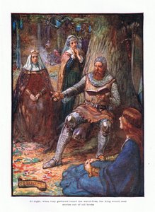 At night when they gathered round the watchfires, the king would read stories out of old books by Joseph Ratcliffe Skelton
