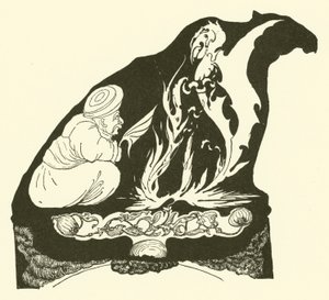 The Djinn Making the Beginnings of the Magic that Brought the Humph to the Camel by Joseph Rudyard (after) Kipling