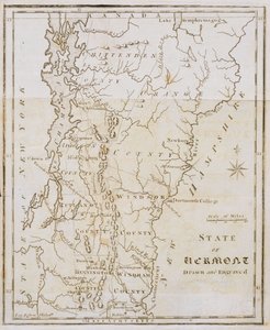 Map of the State of Vermont by Joseph Scott